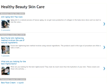 Tablet Screenshot of healthybeautyskincare.blogspot.com