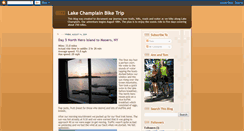 Desktop Screenshot of lakechamplainbiketrip.blogspot.com