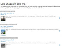 Tablet Screenshot of lakechamplainbiketrip.blogspot.com