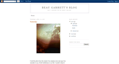 Desktop Screenshot of beaugarrettsblog.blogspot.com