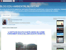 Tablet Screenshot of claudia-eduambiental.blogspot.com