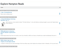 Tablet Screenshot of explorehamptonroads.blogspot.com