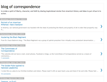 Tablet Screenshot of blogofcorrespondence.blogspot.com