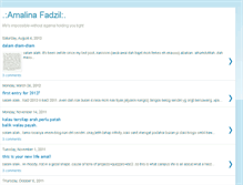Tablet Screenshot of amalinafadzil.blogspot.com