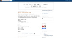 Desktop Screenshot of highdesertkettlebellwarriors.blogspot.com