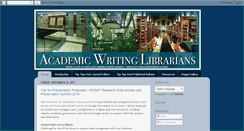 Desktop Screenshot of academicwritinglibrarian.blogspot.com
