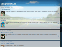 Tablet Screenshot of albrightarchives.blogspot.com