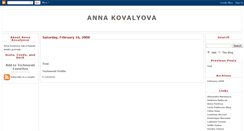 Desktop Screenshot of kovalyova.blogspot.com
