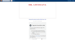 Desktop Screenshot of ohlouisiana.blogspot.com