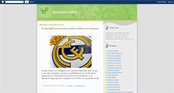 Desktop Screenshot of futbolapuestas.blogspot.com