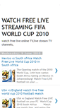 Mobile Screenshot of footballworldcup2010sa.blogspot.com