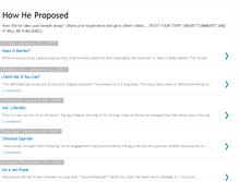 Tablet Screenshot of howheproposed.blogspot.com