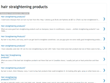 Tablet Screenshot of hair-straightening-products.blogspot.com