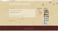 Desktop Screenshot of claireannegrant.blogspot.com