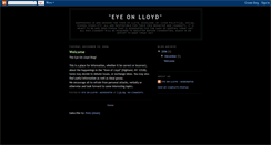 Desktop Screenshot of eyeonlloyd.blogspot.com