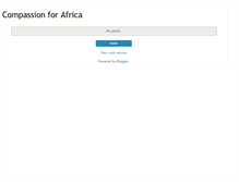 Tablet Screenshot of compassionforafrica.blogspot.com