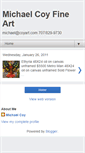 Mobile Screenshot of michaelcoyfineart.blogspot.com