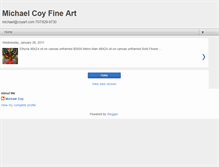 Tablet Screenshot of michaelcoyfineart.blogspot.com