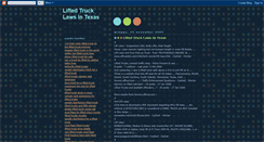 Desktop Screenshot of liftedtrucklawsintexas.blogspot.com