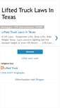 Mobile Screenshot of liftedtrucklawsintexas.blogspot.com