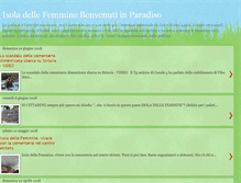 Tablet Screenshot of isoladellefemminebenvenutiinparadiso.blogspot.com