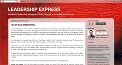 Desktop Screenshot of leadership-express.blogspot.com