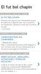 Mobile Screenshot of elfutbolchapin.blogspot.com