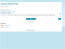Tablet Screenshot of global-right-path.blogspot.com