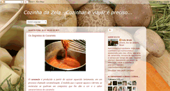 Desktop Screenshot of cozinhadazela.blogspot.com