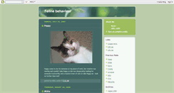 Desktop Screenshot of felinebehaviour.blogspot.com