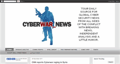 Desktop Screenshot of cyberwarnewsblog.blogspot.com