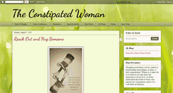 Desktop Screenshot of constipatedwoman.blogspot.com