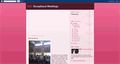 Desktop Screenshot of exceptionalweddings.blogspot.com