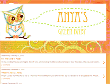 Tablet Screenshot of anyasgreenbaby.blogspot.com