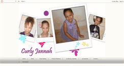 Desktop Screenshot of curlyjannah.blogspot.com