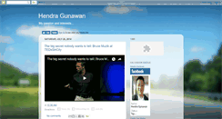 Desktop Screenshot of hendragunawan.blogspot.com