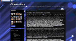 Desktop Screenshot of ciberestetica.blogspot.com