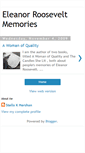 Mobile Screenshot of eleanorrooseveltmemories.blogspot.com