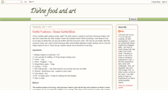 Desktop Screenshot of divinefoodandart.blogspot.com