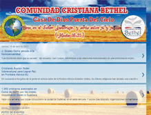 Tablet Screenshot of comunidad-bethel.blogspot.com