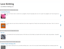 Tablet Screenshot of loveknittingannie1103.blogspot.com