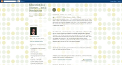 Desktop Screenshot of educationisajourneynotadestination.blogspot.com