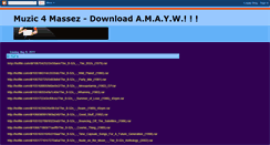 Desktop Screenshot of muzic4massez.blogspot.com