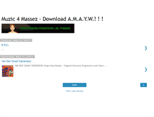 Tablet Screenshot of muzic4massez.blogspot.com