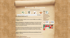 Desktop Screenshot of history-reckons.blogspot.com