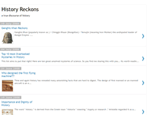Tablet Screenshot of history-reckons.blogspot.com