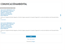 Tablet Screenshot of comunicacionambiental.blogspot.com