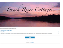 Tablet Screenshot of frenchrivercottages.blogspot.com