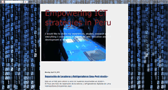 Desktop Screenshot of innovationperu.blogspot.com