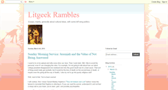 Desktop Screenshot of litgeek-rambles.blogspot.com